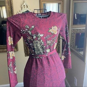 Floral Maxi Long Sleeve Dress